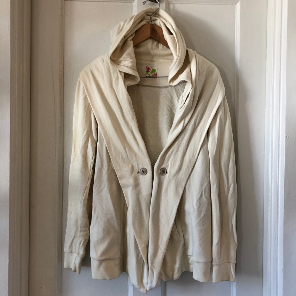 Free People Shawl Collar Hoodie Size M